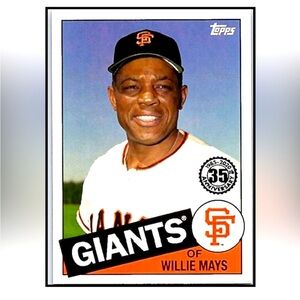 Willie Mays 2020 Topps 35th Anniversary San Francisco Giants Baseball Card